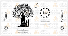 Load image into Gallery viewer, Personalised Wedding Candles Tree Silhouette