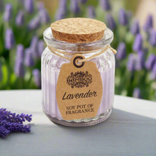 Load image into Gallery viewer, Lavender Scented Soy Wax Candle Pot