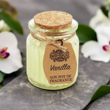 Load image into Gallery viewer, Vanilla Scented Soy Wax Candle Pot