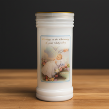 Load image into Gallery viewer, Christening Sanctuary Candle | Baby Boy