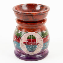 Load image into Gallery viewer, Hamsa Soapstone Oil Burner - 10cm