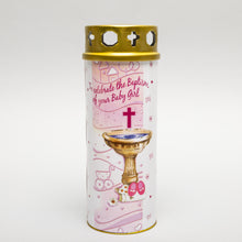 Load image into Gallery viewer, Lantern Christening Candle - Baby Girl