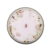 Load image into Gallery viewer, Rose Quartz And Rose Gemstone Candle – Love
