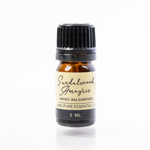 Load image into Gallery viewer, Sandalwood Amaryris essential oil bottle on a white background