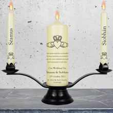 Load image into Gallery viewer, Personalised Wedding Candles Claddagh