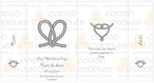 Load image into Gallery viewer, Personalised Wedding Candles Tying the Knot