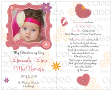 Load image into Gallery viewer, Personalised Christening Candle Pink Stitch
