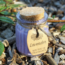 Load image into Gallery viewer, Lavender Scented Soy Wax Candle Pot