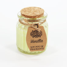 Load image into Gallery viewer, Vanilla Scented Soy Wax Candle Pot