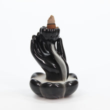 Load image into Gallery viewer, Hand & Lotus Flower Back Flow Incense Burner