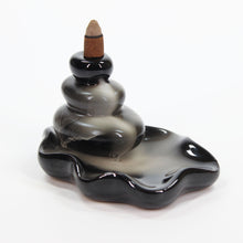 Load image into Gallery viewer, Large Pebbles into Pool Back Flow Incense Burner