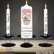Load image into Gallery viewer, Personalised Wedding Candles Journey