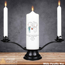 Load image into Gallery viewer, Personalised Wedding Candles Cute Couple
