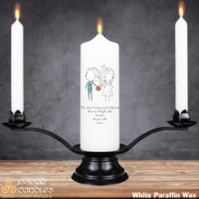 Load image into Gallery viewer, Personalised Wedding Candles Cute Couple
