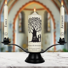 Load image into Gallery viewer, Personalised Wedding Candles Tree Silhouette
