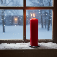 Load image into Gallery viewer, Red Christmas Pillar
