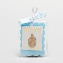 Load image into Gallery viewer, Baby Blessing with Miraculous Medal – Blue
