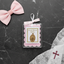 Load image into Gallery viewer, Baby Blessing with Miraculous Medal – Pink
