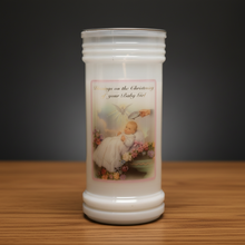 Load image into Gallery viewer, Christening Sanctuary Candle | Baby Girl
