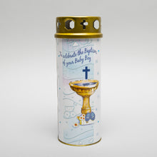 Load image into Gallery viewer, Lantern Christening Candle - Baby Boy
