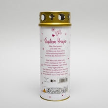 Load image into Gallery viewer, Lantern Christening Candle - Baby Girl

