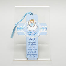 Load image into Gallery viewer, Wood Cross 5 Inch | Guardian Angel Boy
