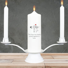 Load image into Gallery viewer, Personalised Wedding Candles Love Doodle
